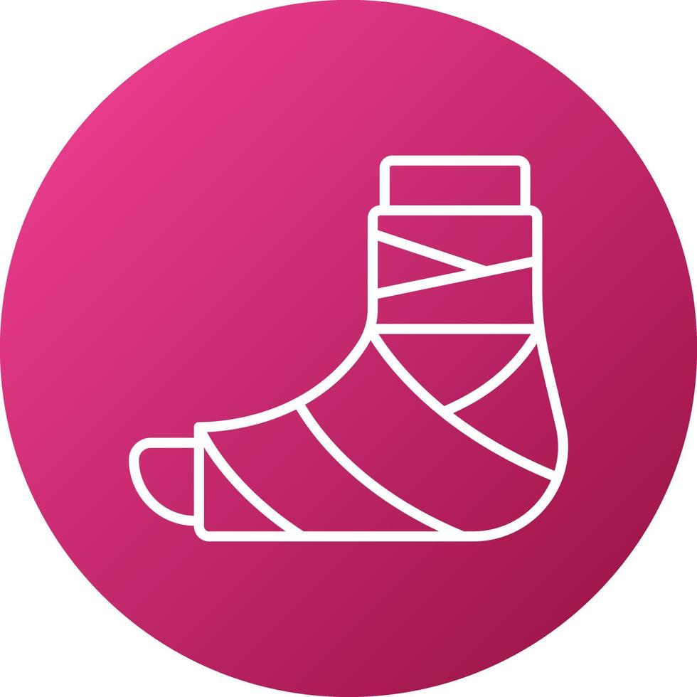 Broken Leg Icon Style vector