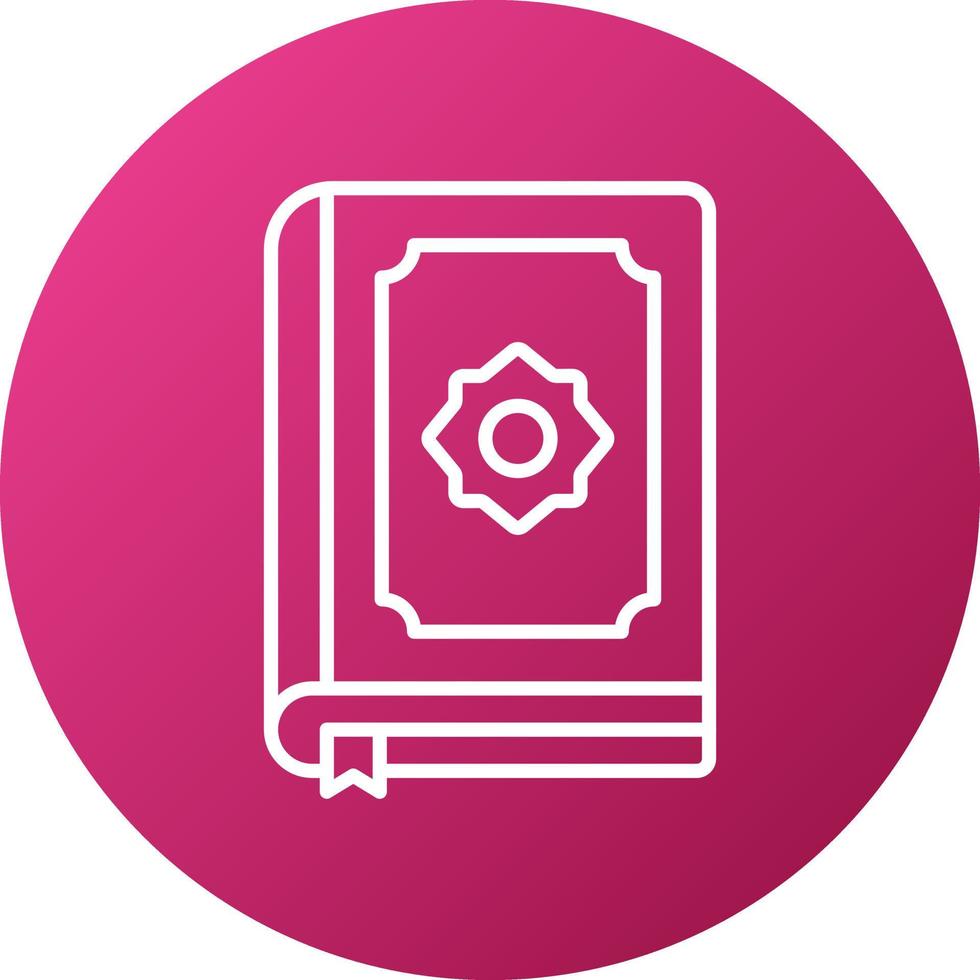 Quran Icon Style vector