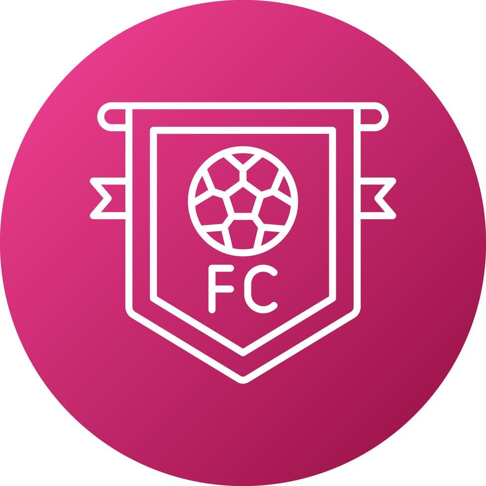 Football Club Icon Style vector