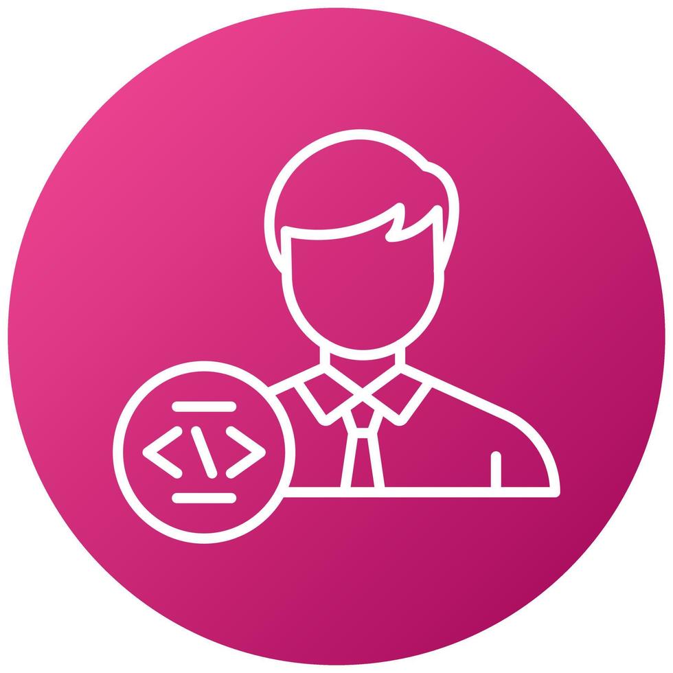 Programmer Icon Style vector