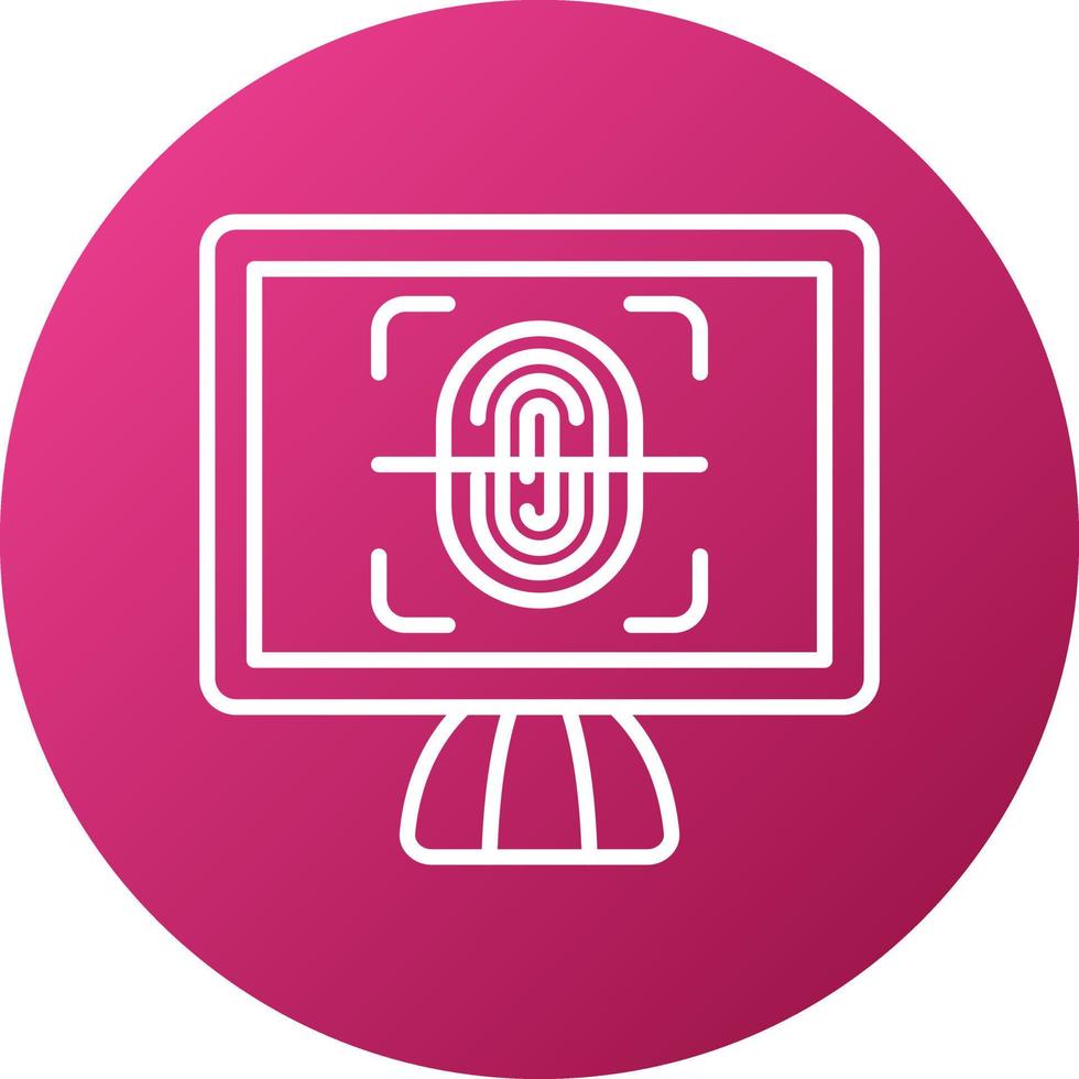 Biometrics Icon Style vector