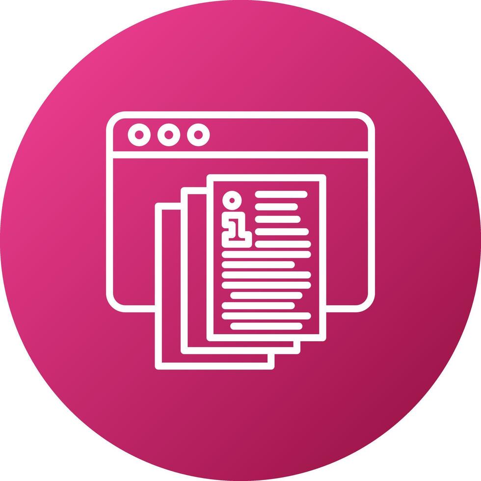 Documentation Portal Icon Style vector