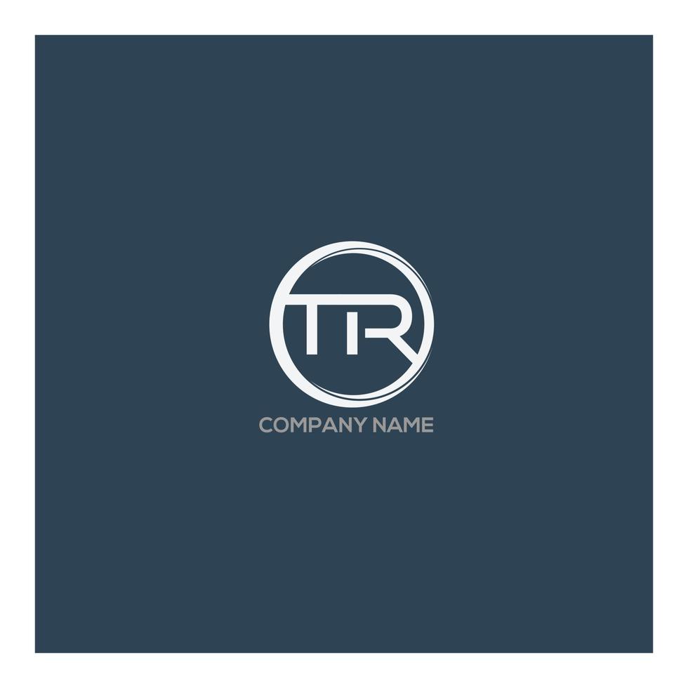 rt logo vector modern initial swoosh circle