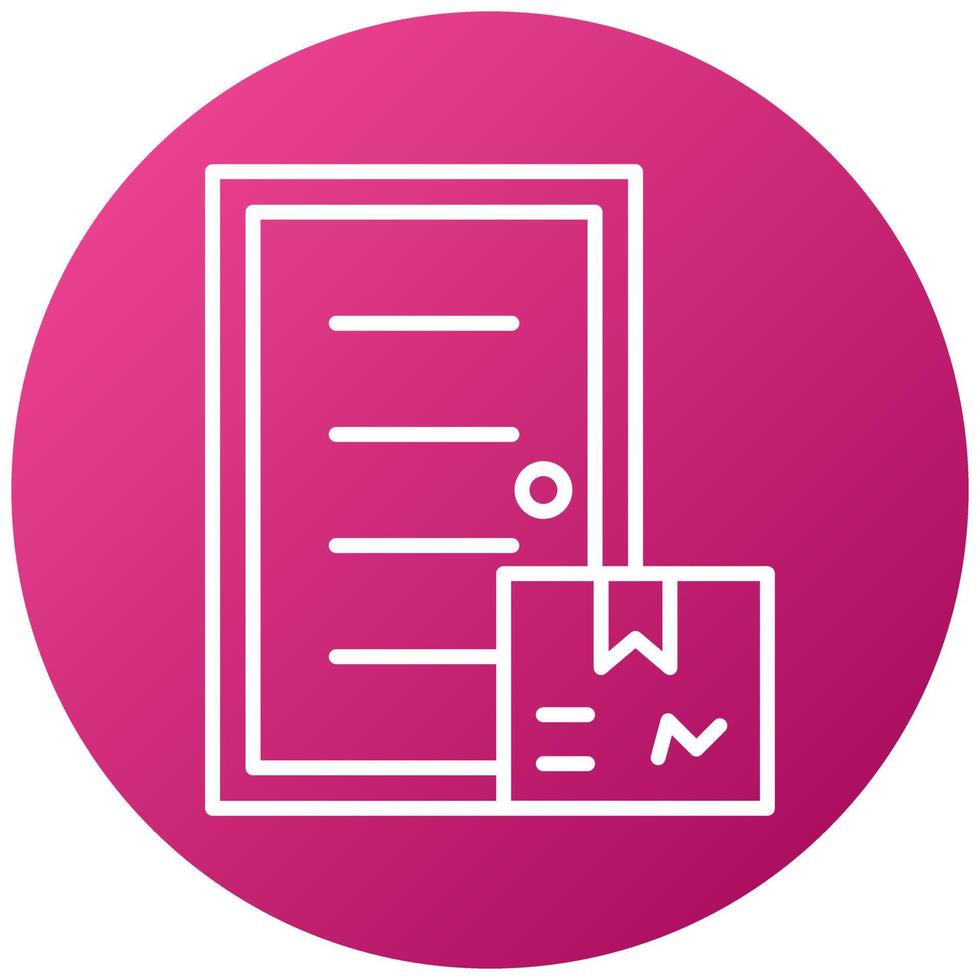 Door Delivery Icon Style vector