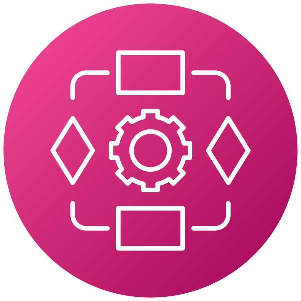 Algorithm Icon Style vector