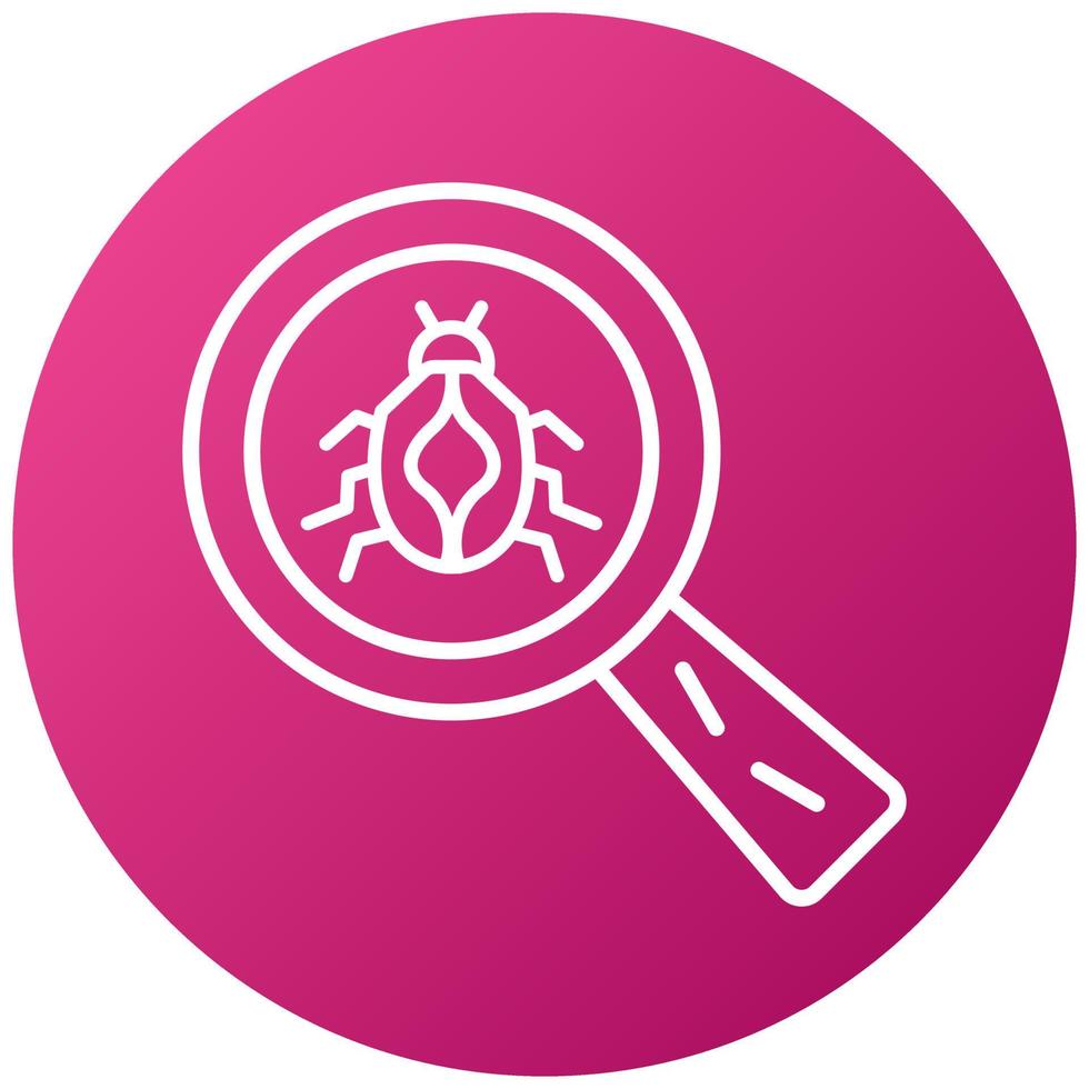 Search Bug Icon Style vector