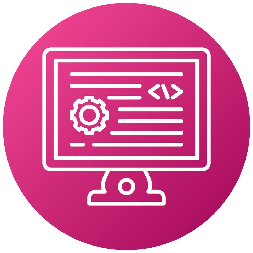 Backend development icon style 21527644 vector art at vecteezy