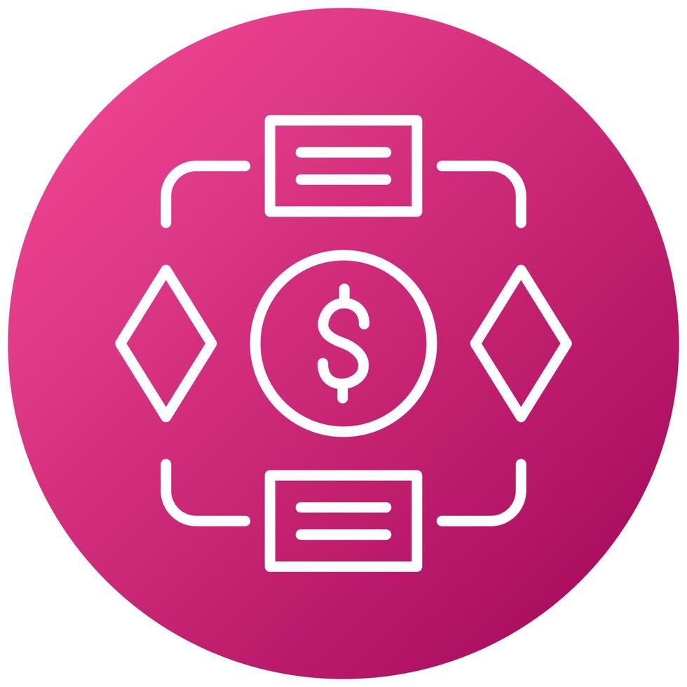 Project Budget Icon Style vector