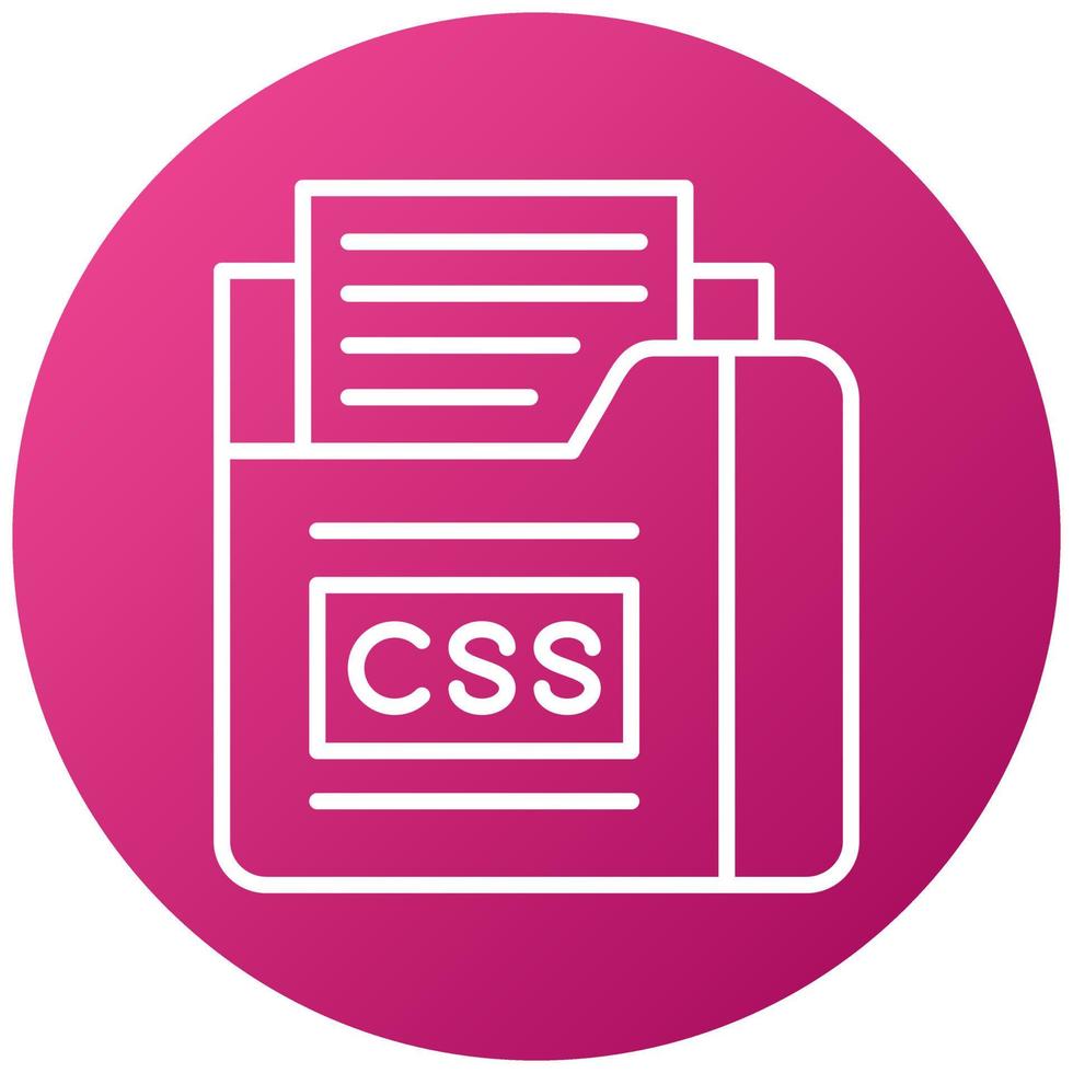 Css File Icon Style vector