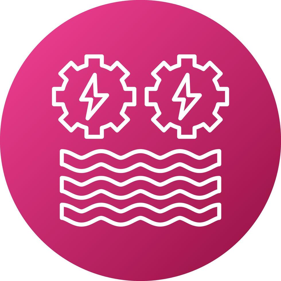 Hydro Power Icon Style vector