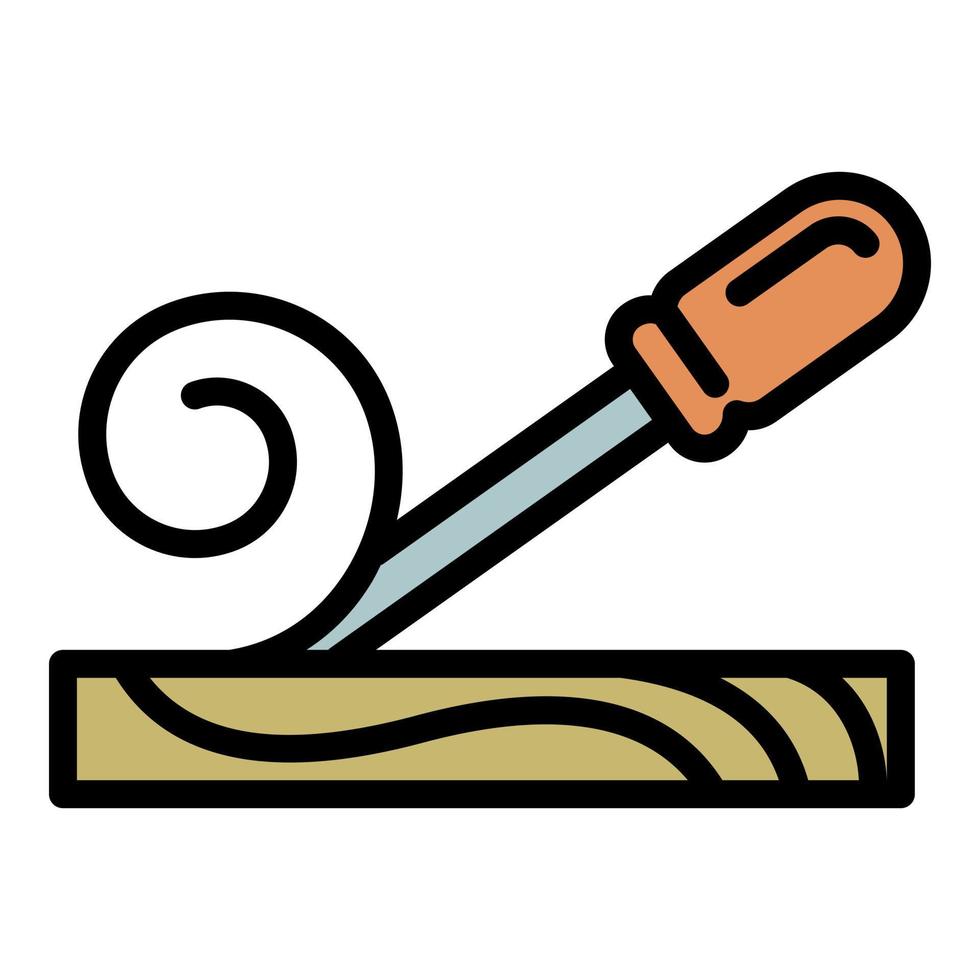 Rasps tool icon outline vector. Wood tool vector