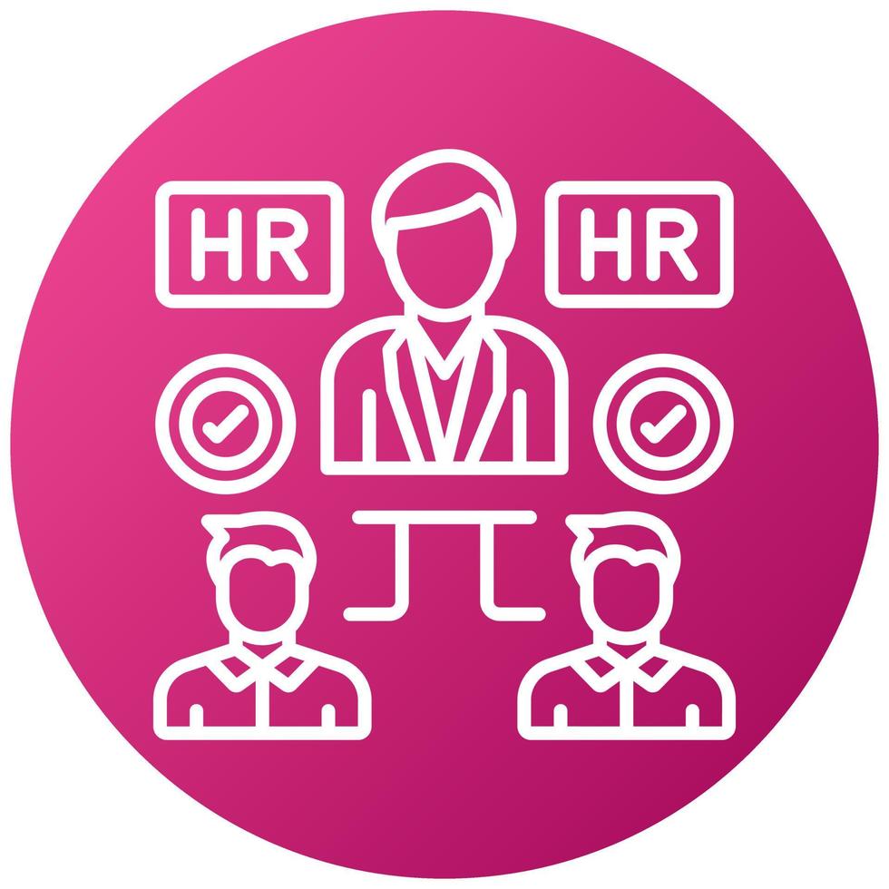 Hiring Manager Icon Style vector