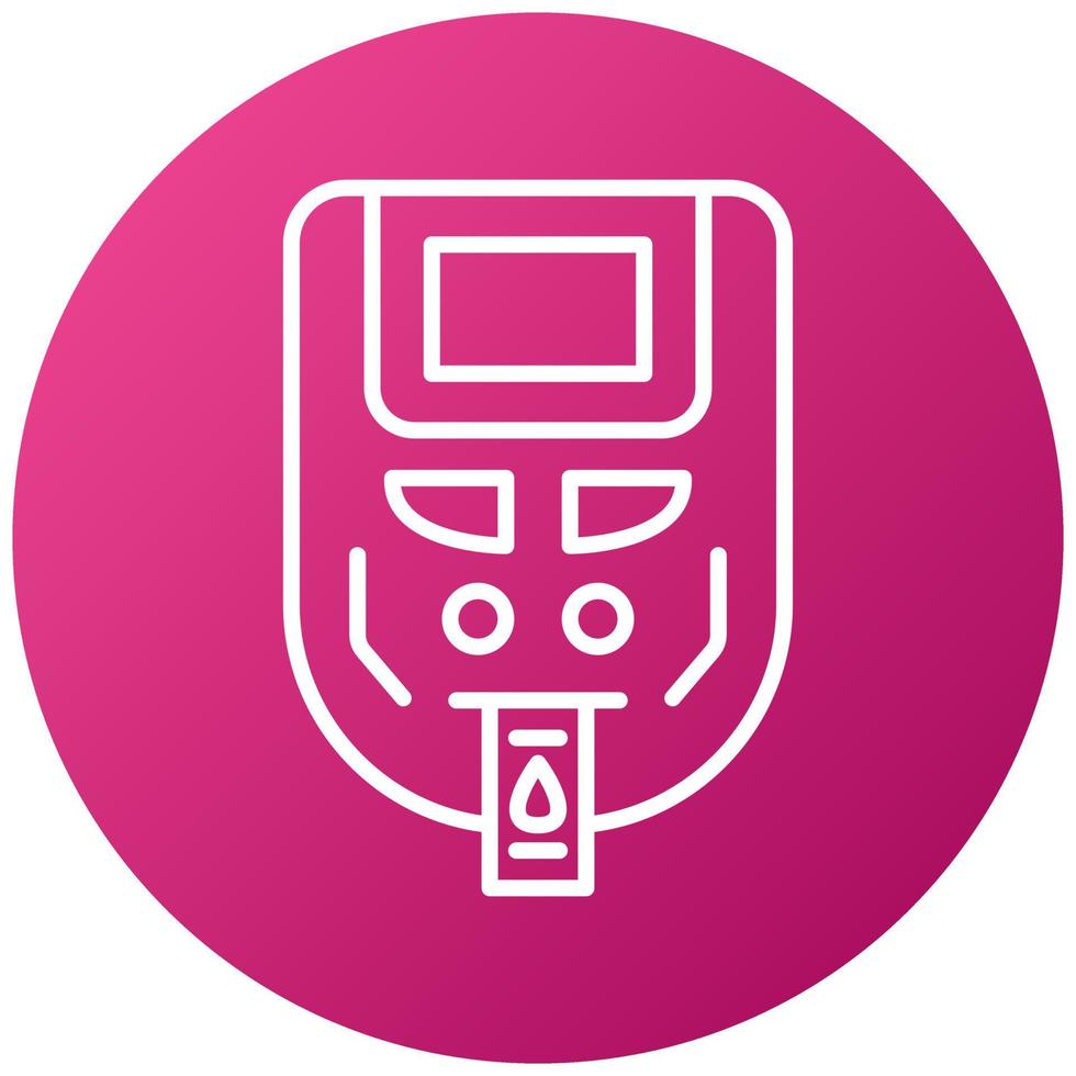 Glucometer Icon Style vector