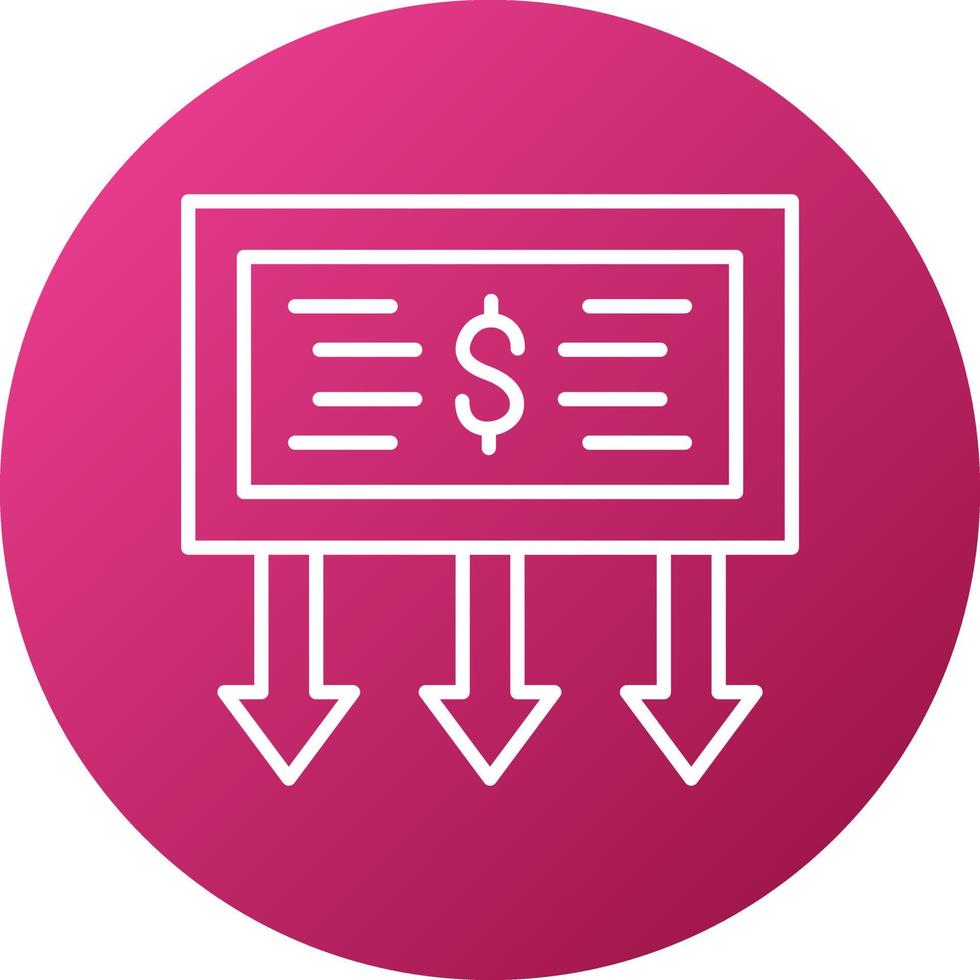 Receive Amount Icon Style vector
