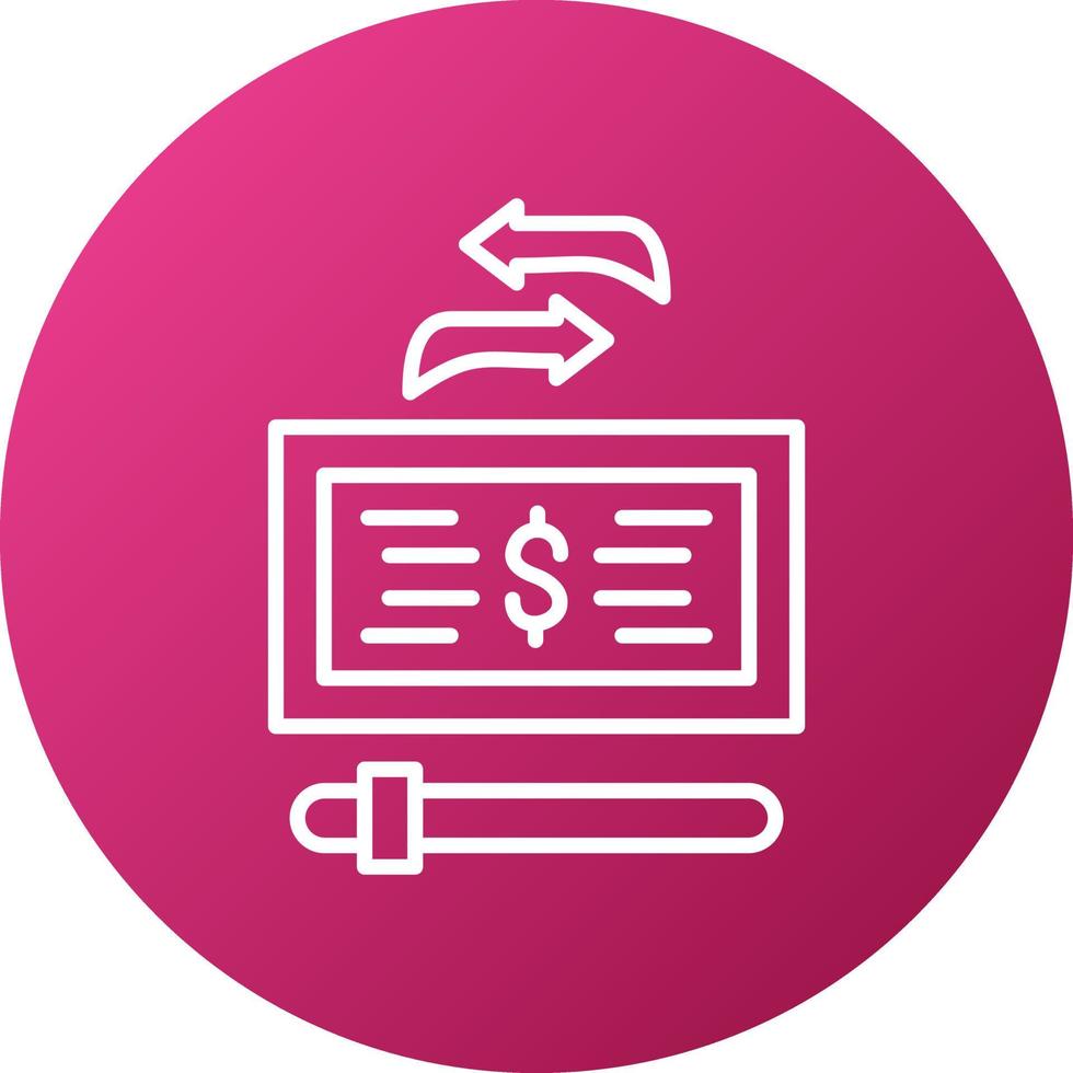 Minimum Transaction Amount Icon Style vector