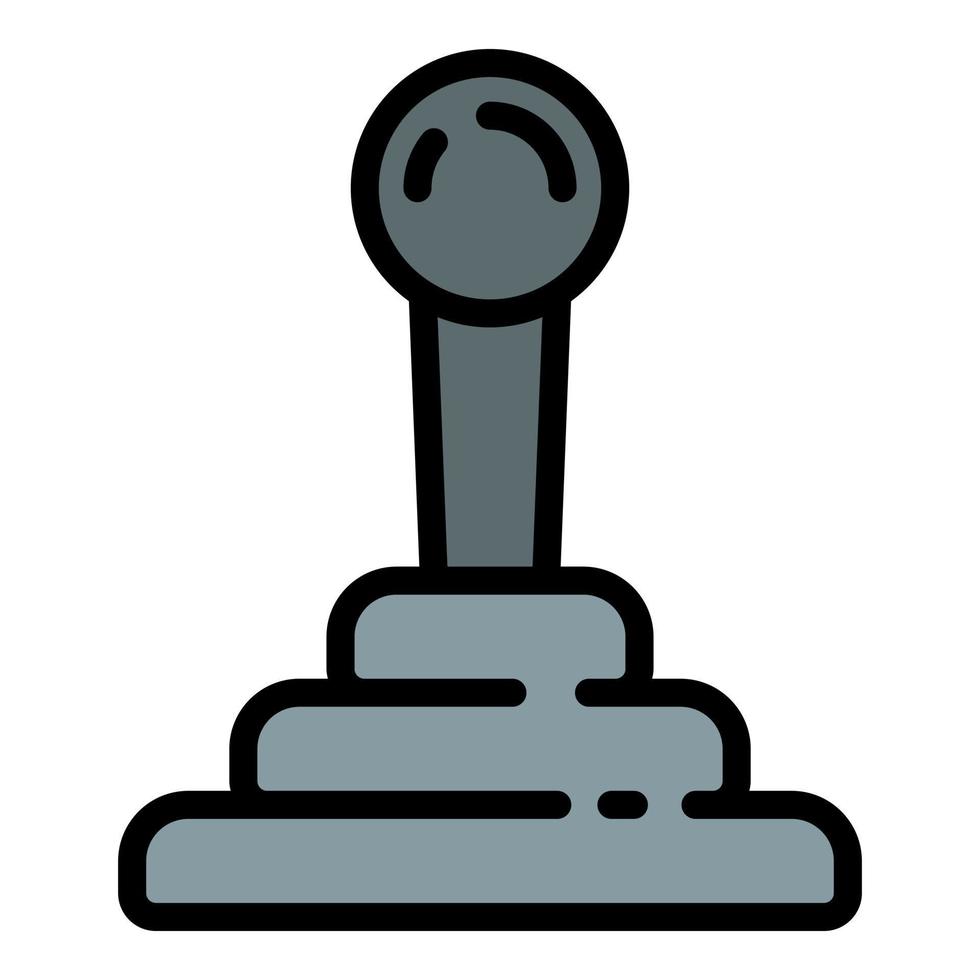 Car gearbox handle icon outline vector. Automotive part vector
