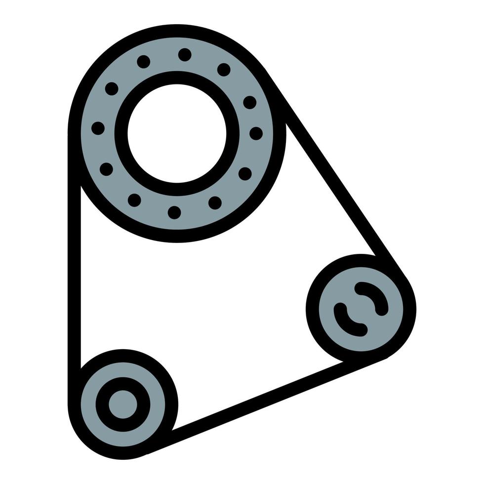 Car motor belt icon outline vector. Auto part 21527927 Vector Art at