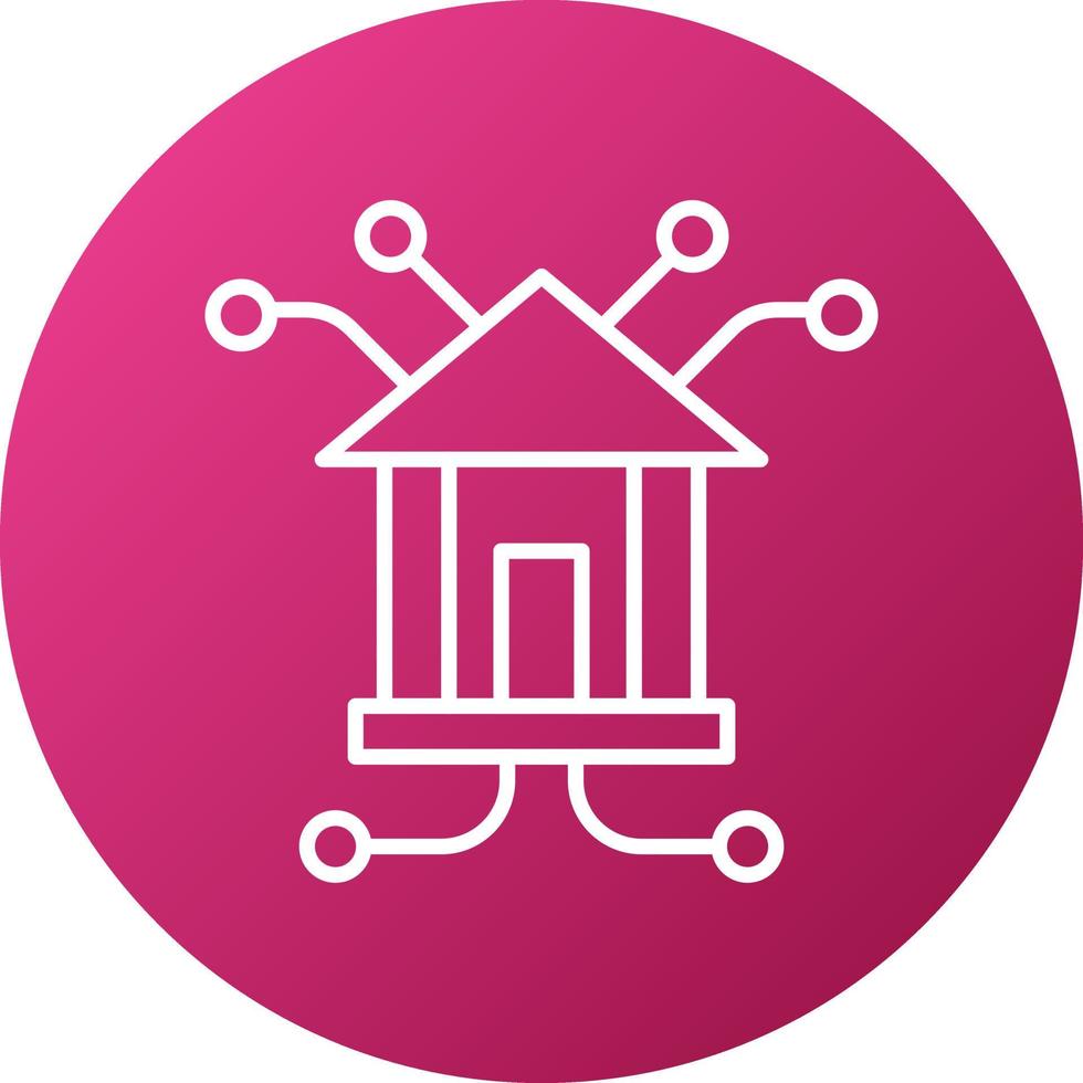 Branch Network Icon Style vector
