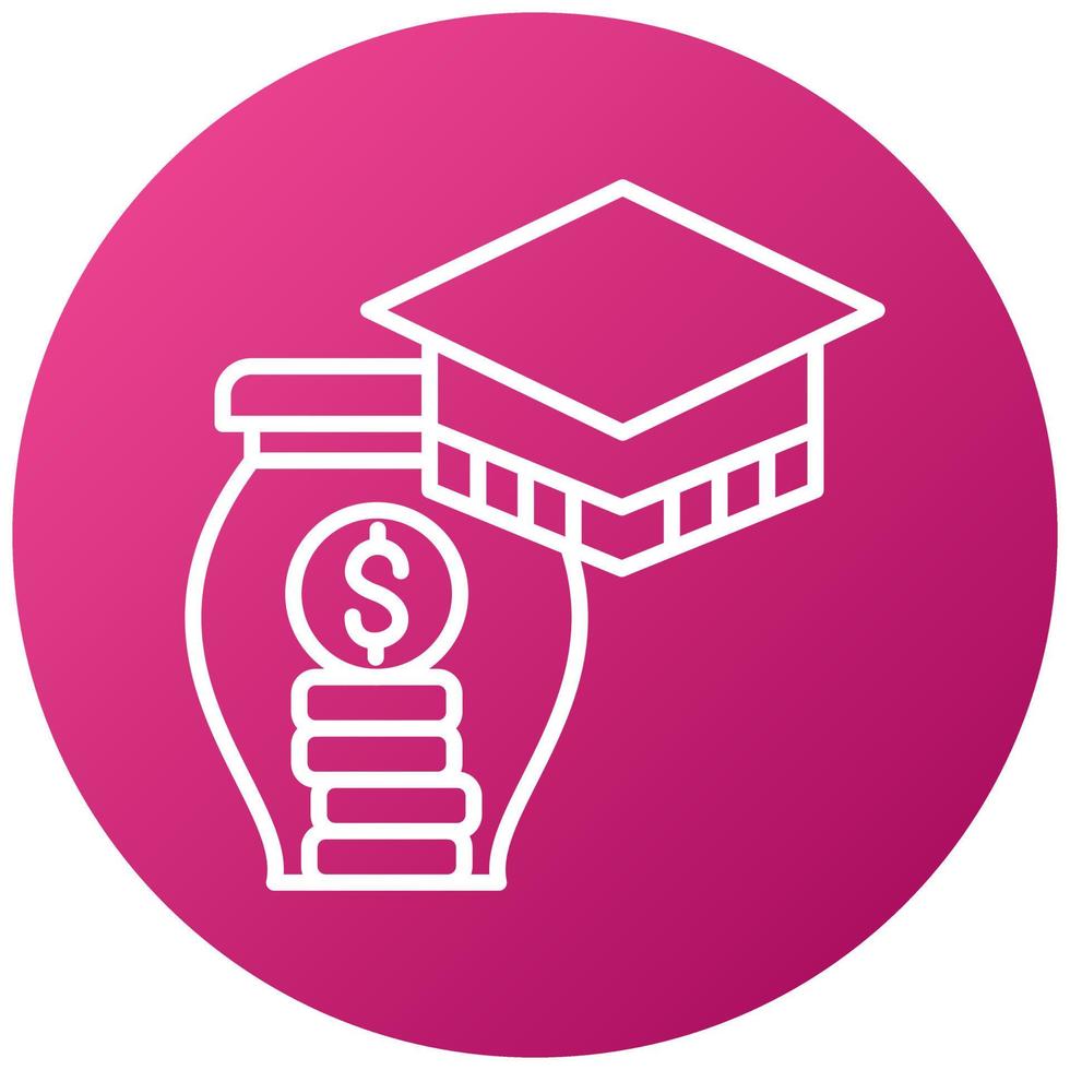 Education Savings Icon Style vector