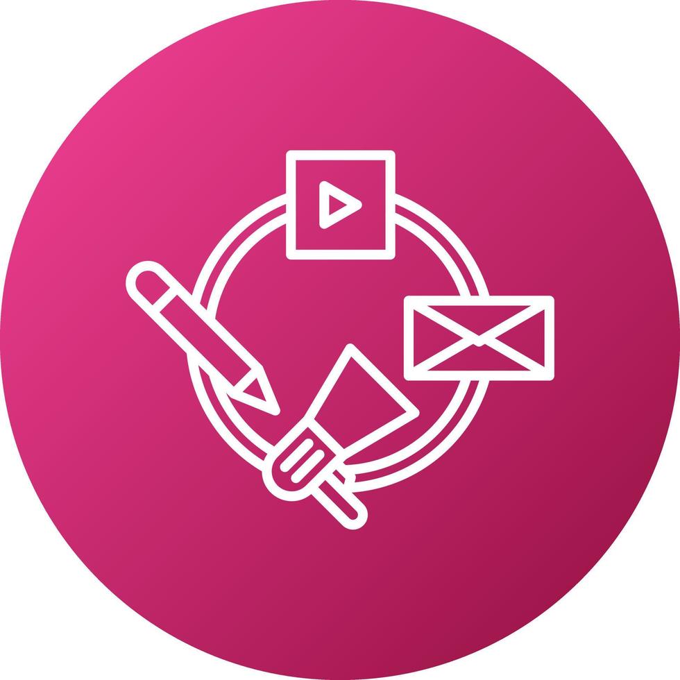 Marketing Strategy Icon Style vector