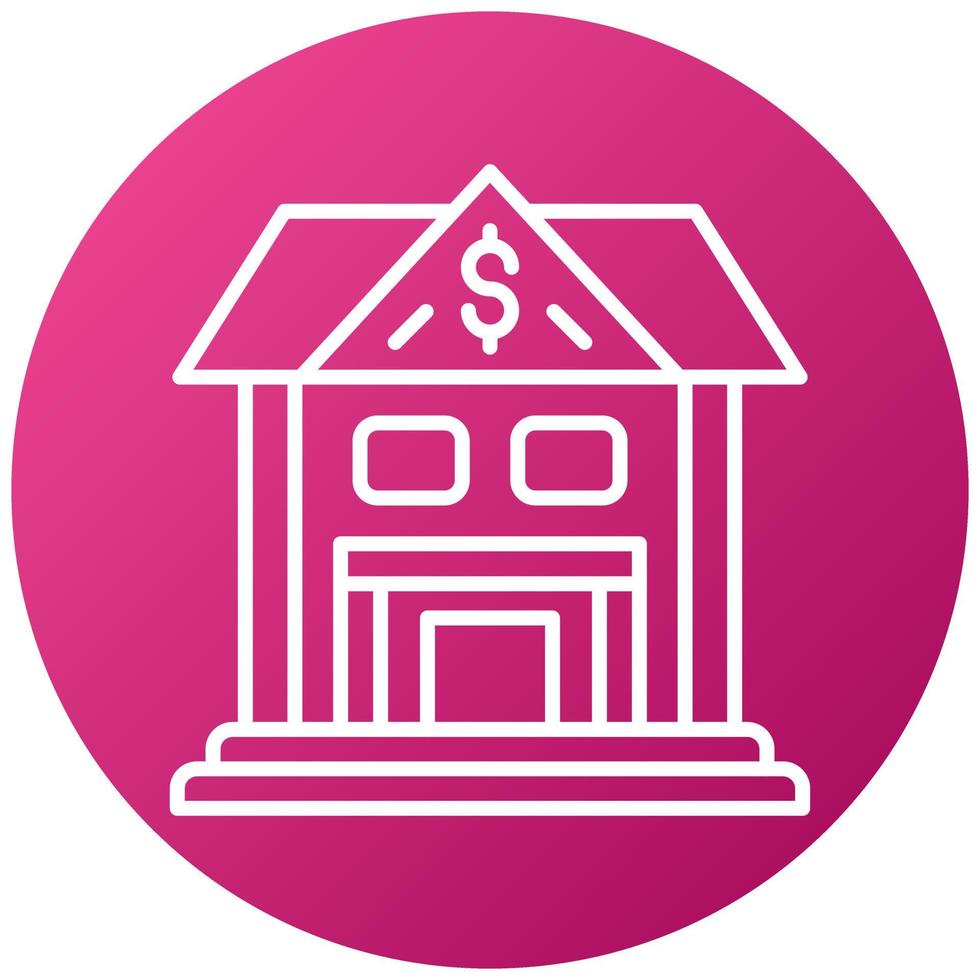 Bank Icon Style vector