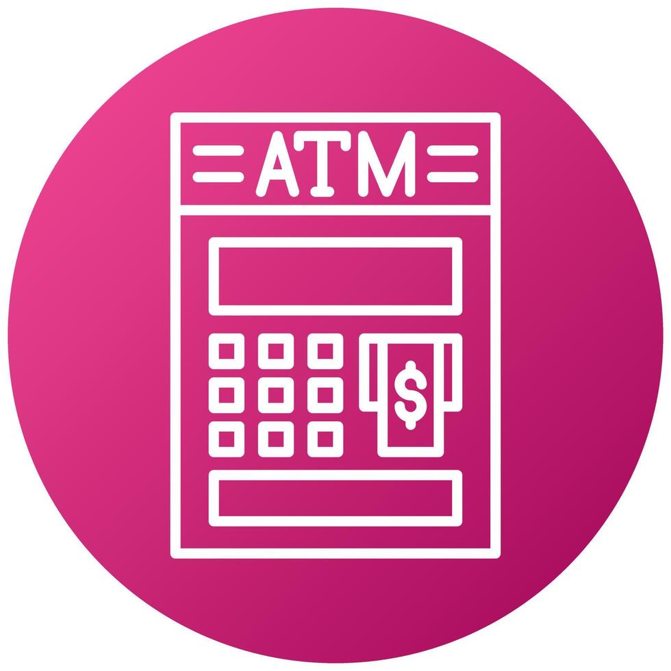 Atm Icon Style vector
