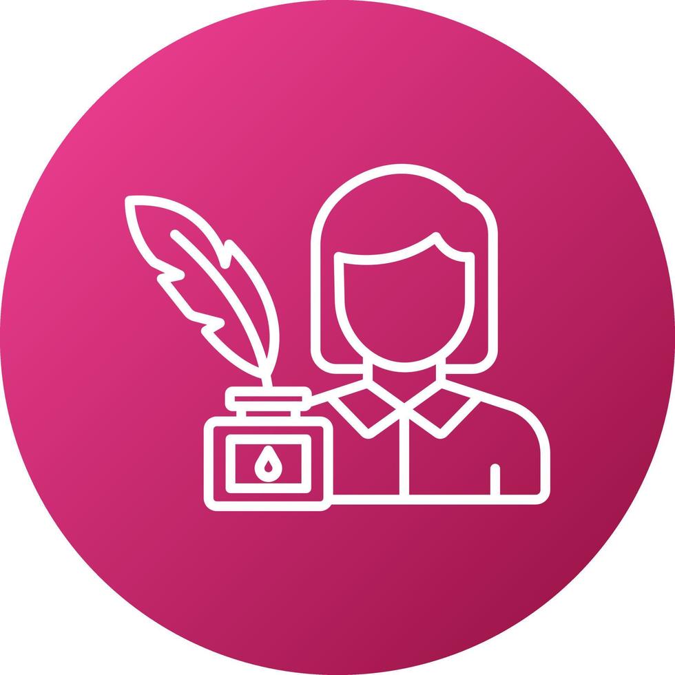 Copywriter Icon Style vector