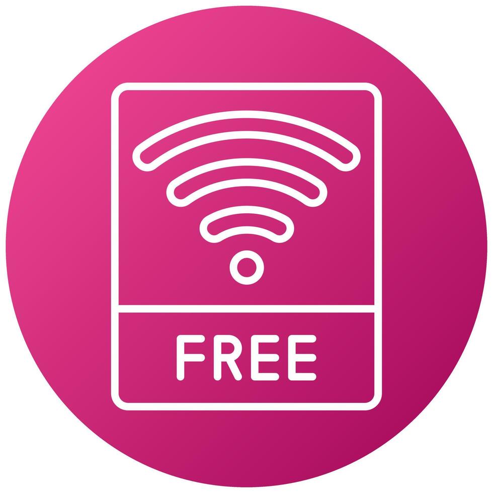 Free Wifi Icon Style vector