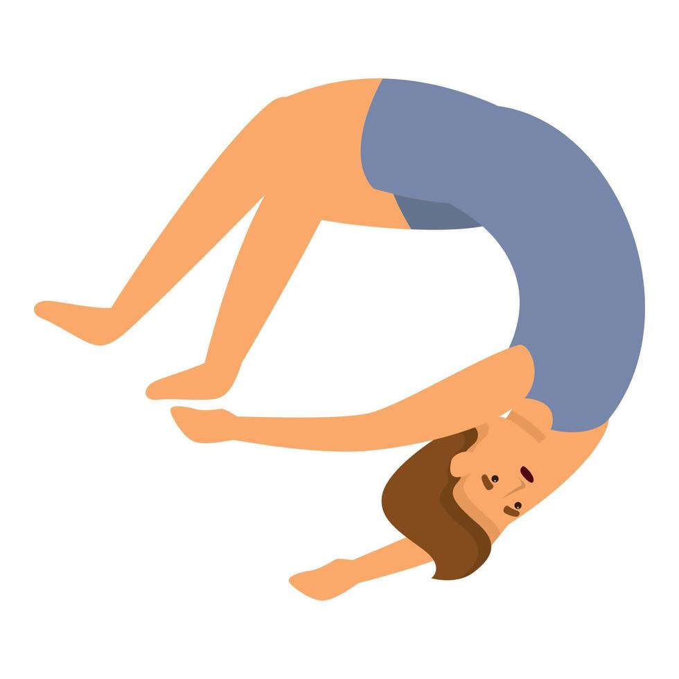 Gymnast icon cartoon vector. Aerial dancer vector
