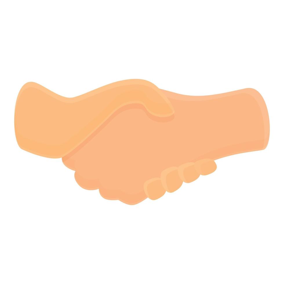 Support handshake icon cartoon vector. Trust hand vector