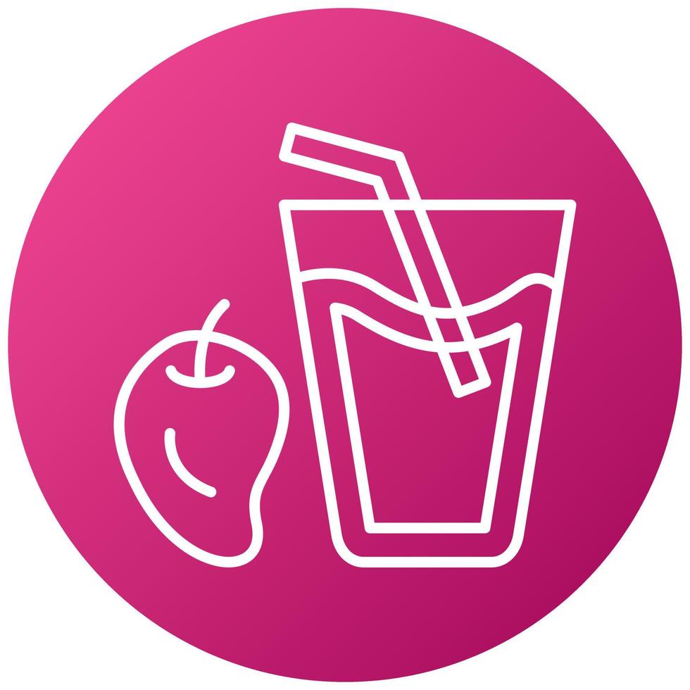 Mango Juice Icon Style vector