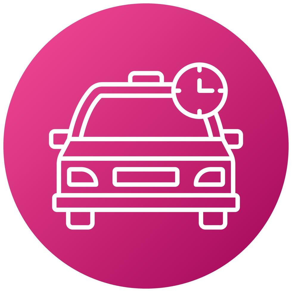 Busy Taxi Icon Style vector