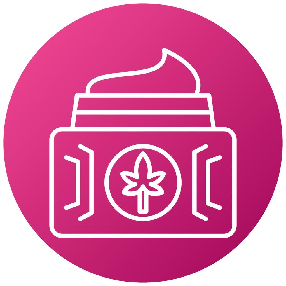 Cbd Cream Icon Style vector