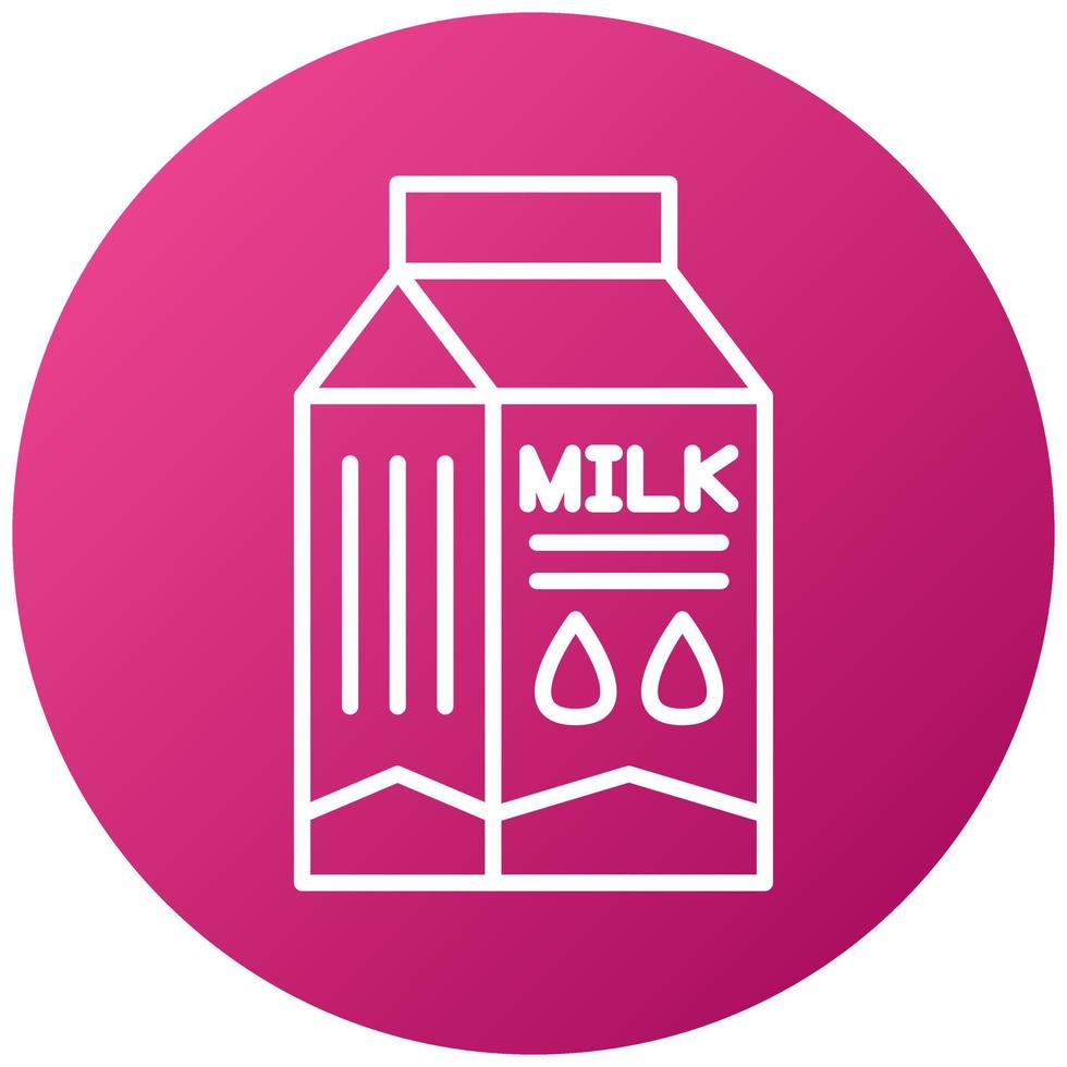 Milk Box Icon Style vector