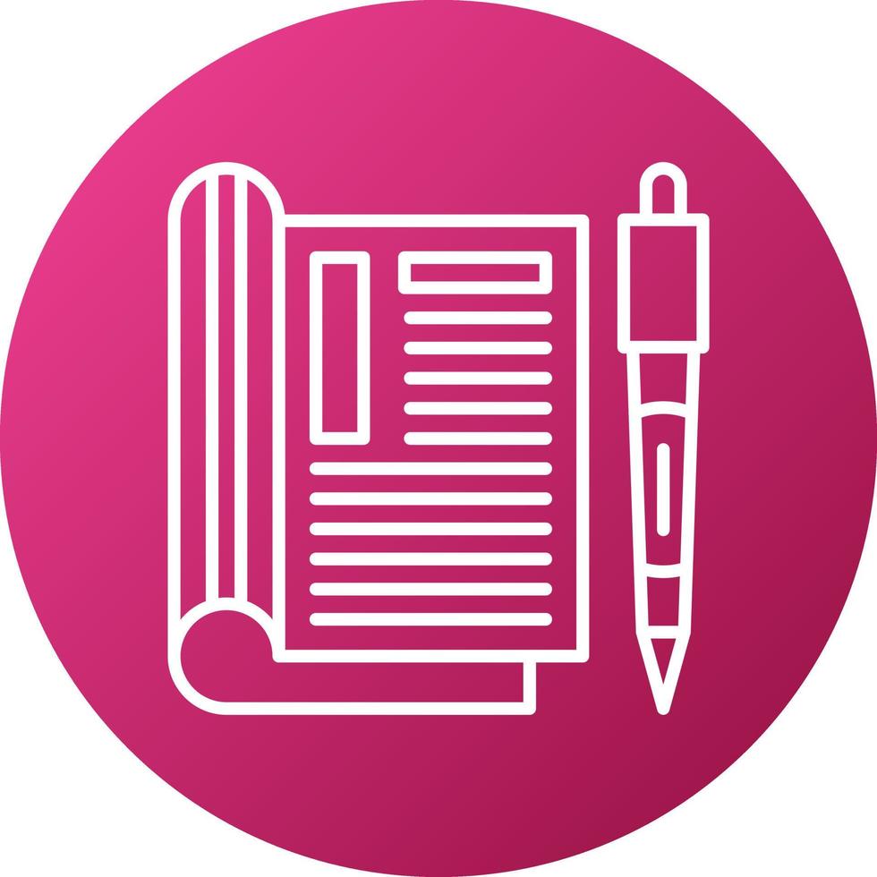 Editorial Icon Style vector