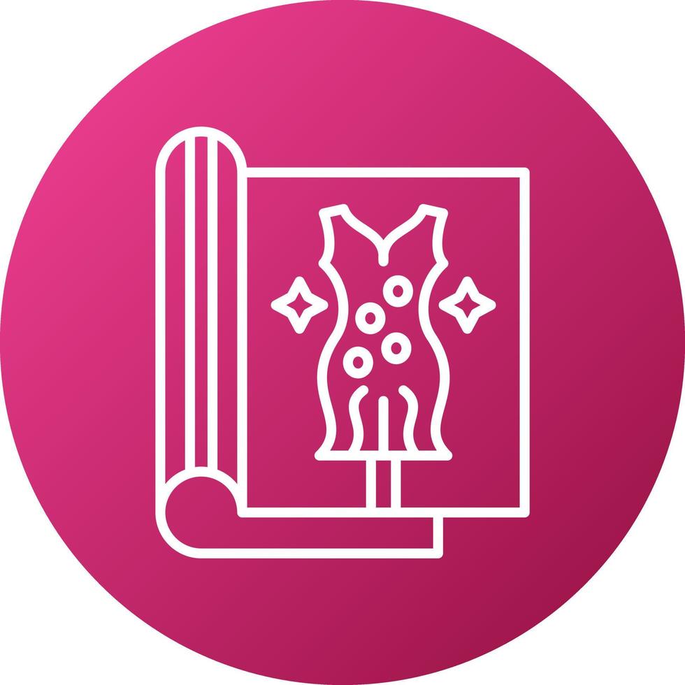 Fashion Magazine Icon Style vector