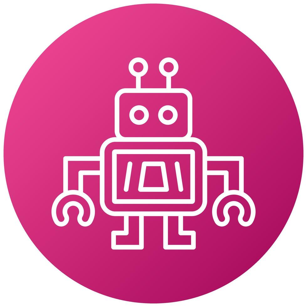 Nano Robot Icon Style vector