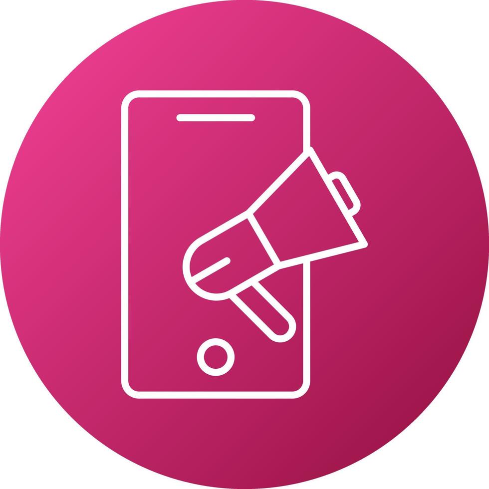 Mobile Marketing Icon Style vector