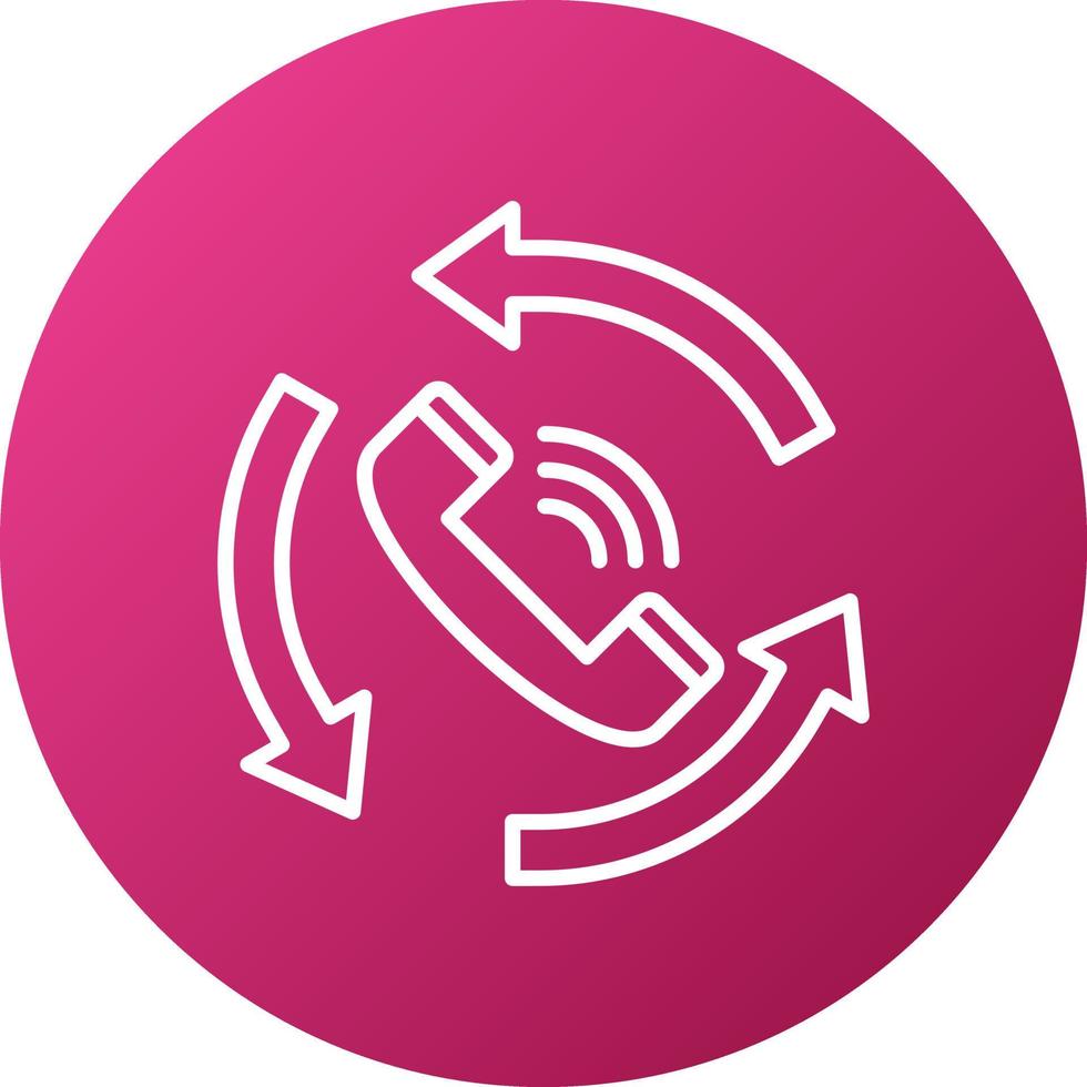 Call Back Icon Style vector