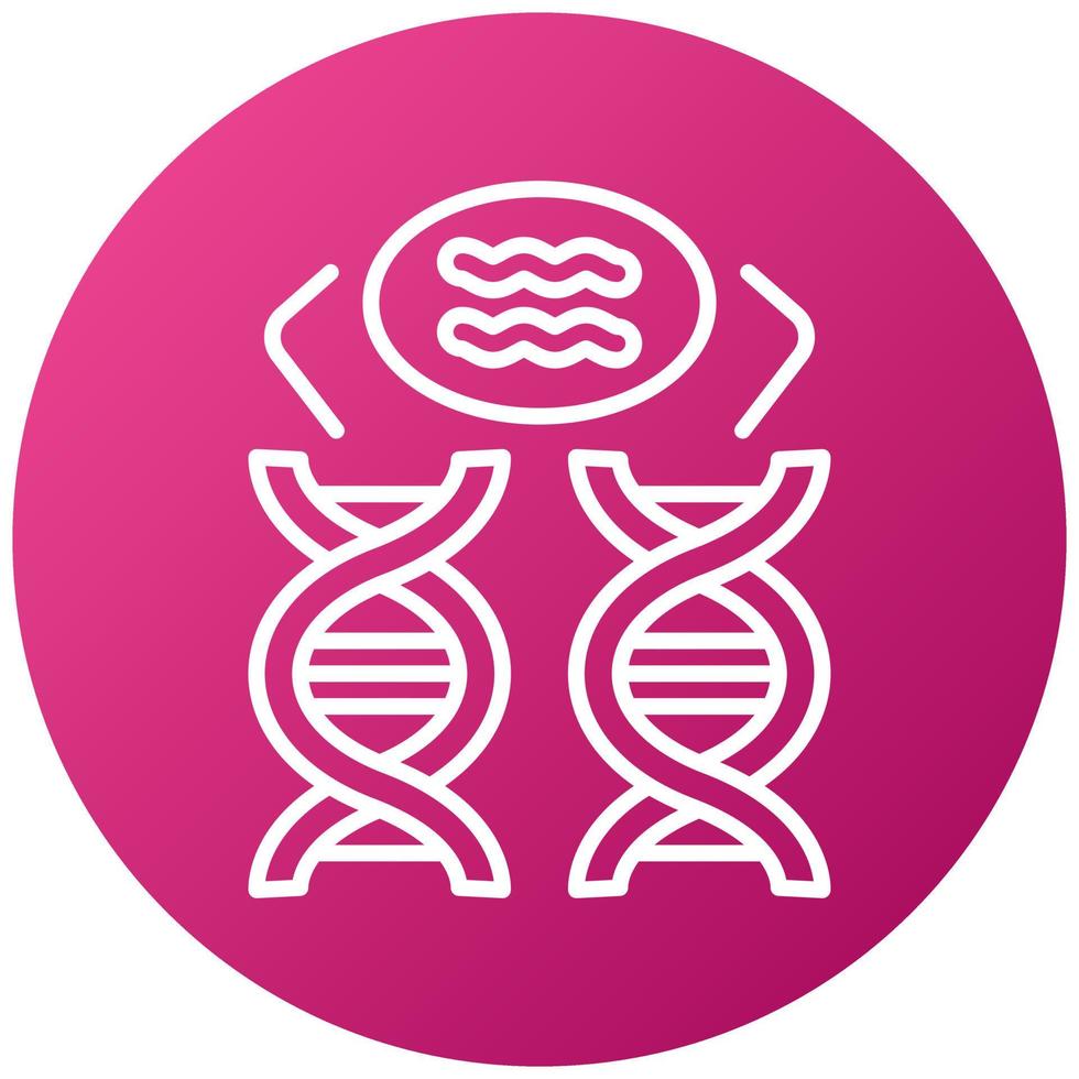 Genetic Comparation Icon Style vector