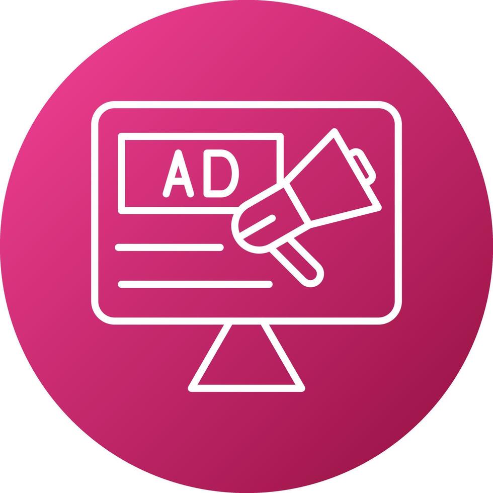 Advertising Campaign Icon Style vector