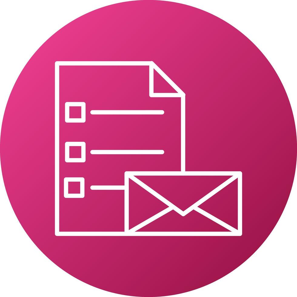 Email List Icon Style vector