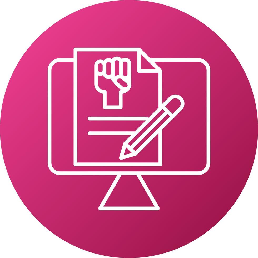 Copywriting Icon Style vector