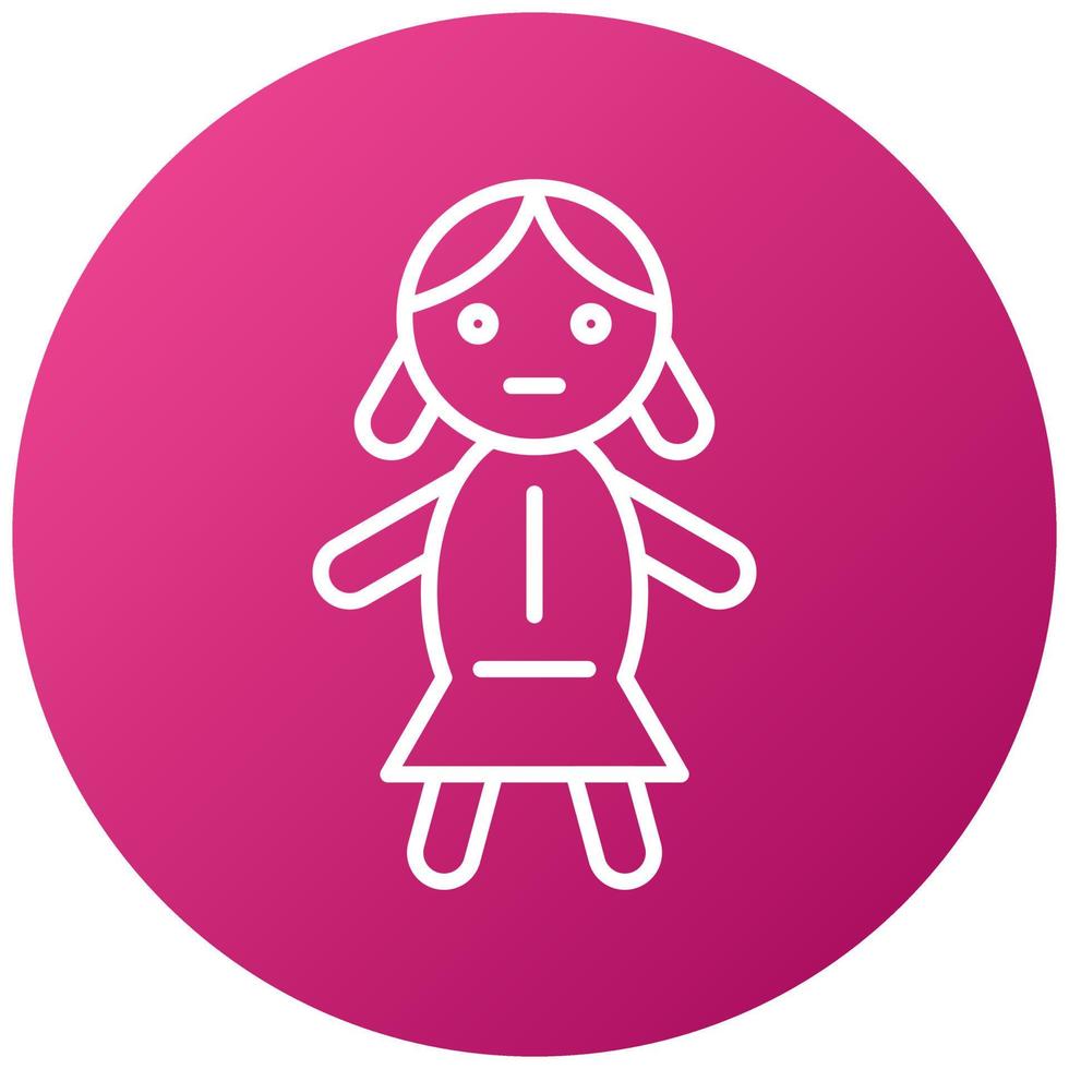 Doll Icon Style vector