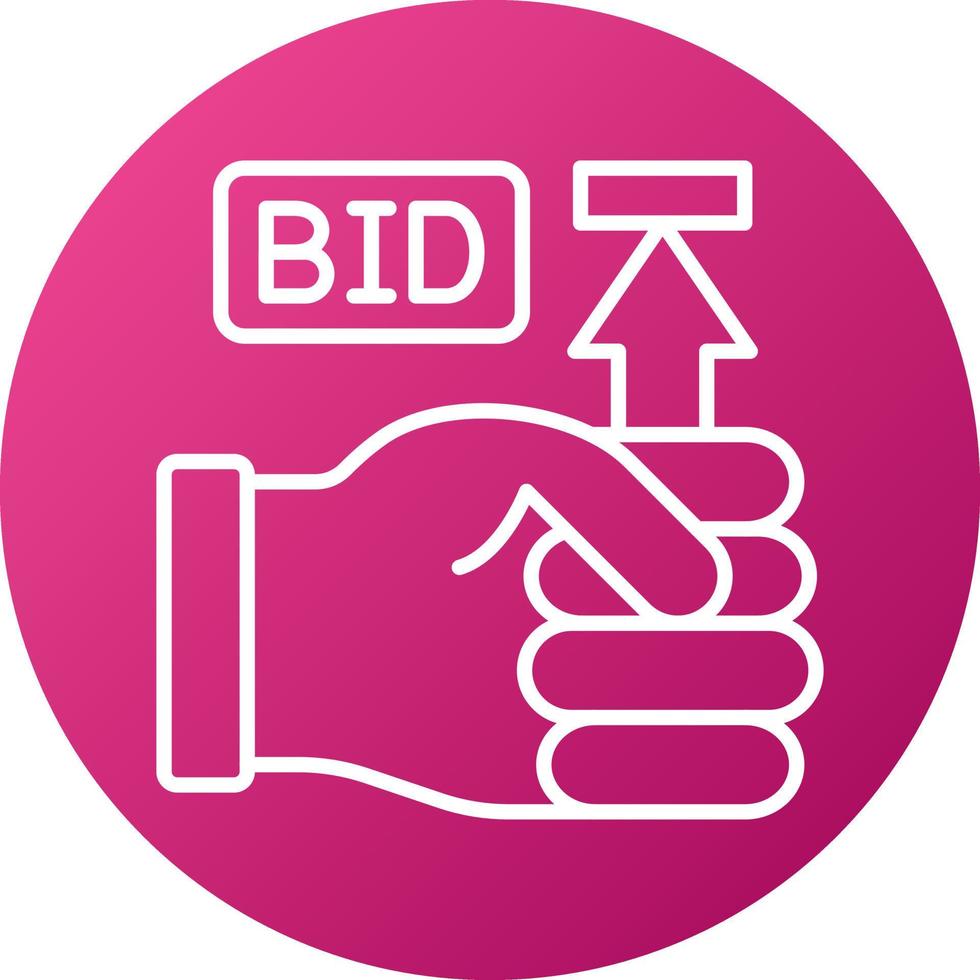 Maximum Bid Icon Style vector