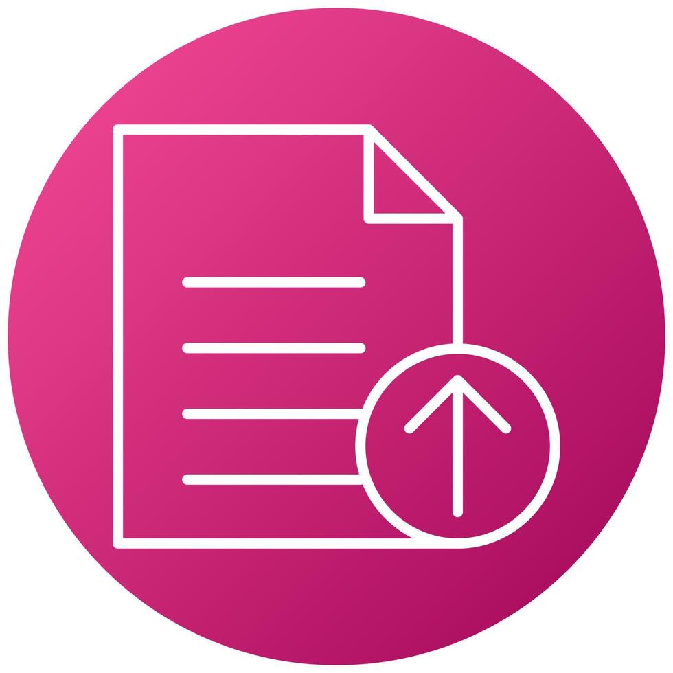 Upload File Icon Style vector