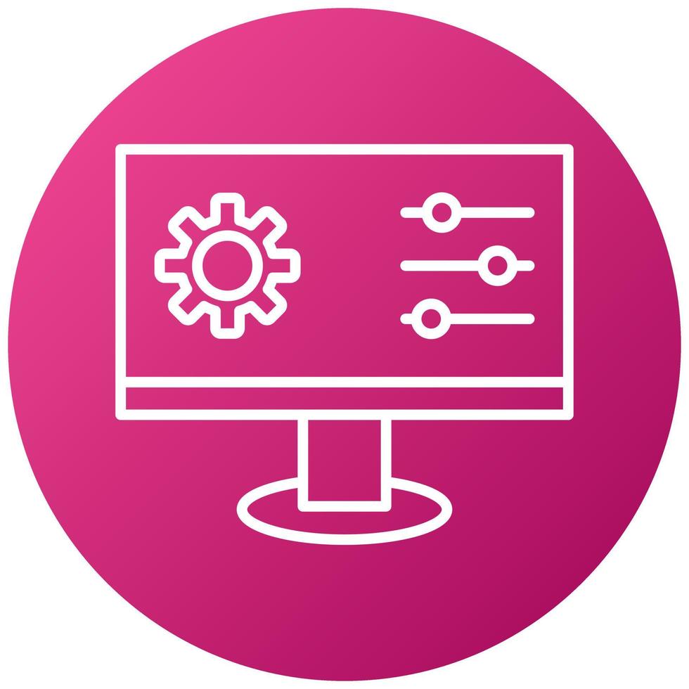 Control Panel Icon Style vector