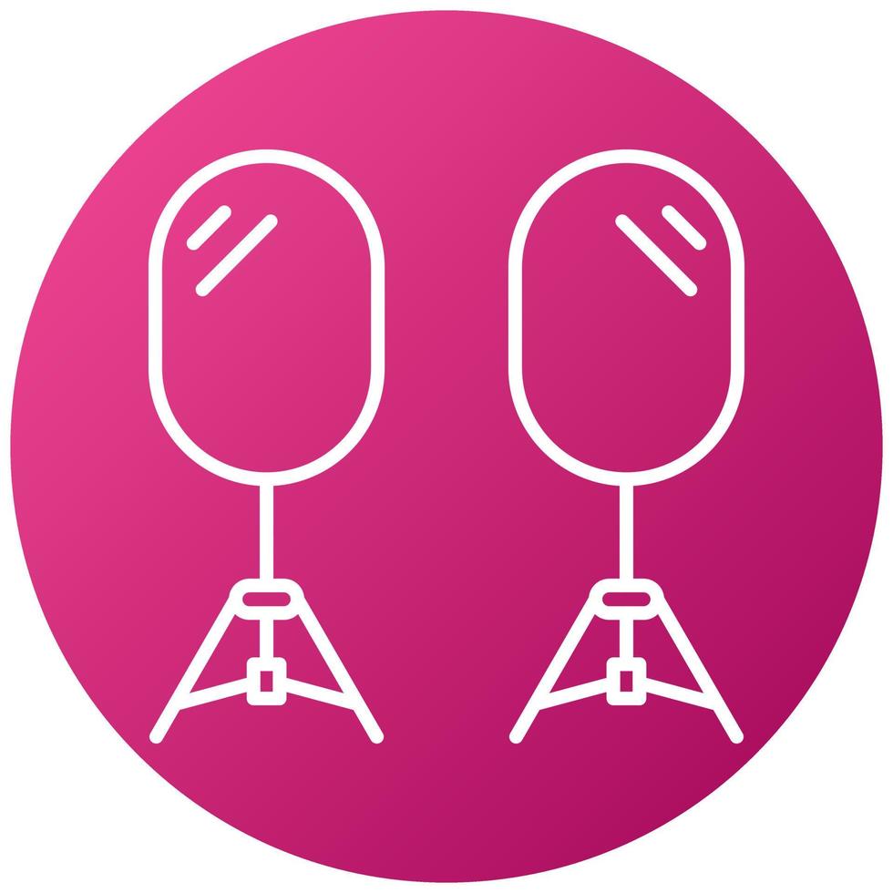 Camera Reflector Icon Style vector