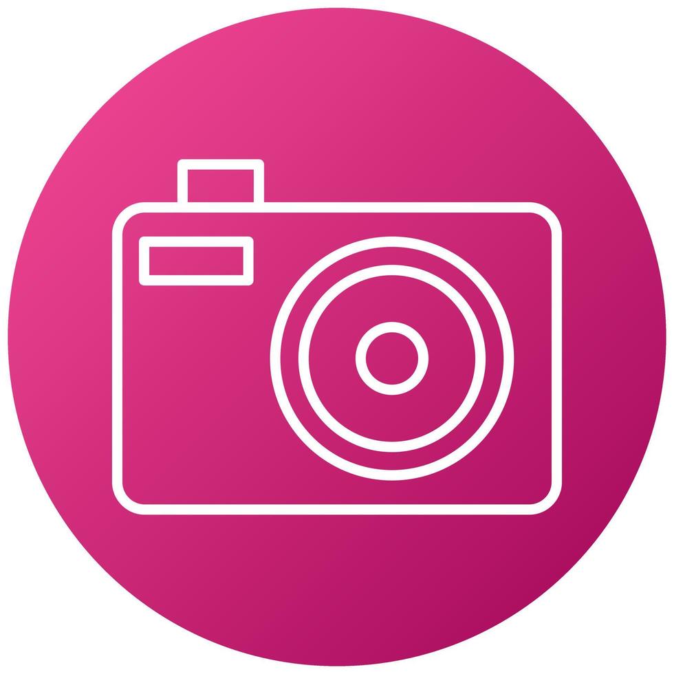 Compact Camera Icon Style vector