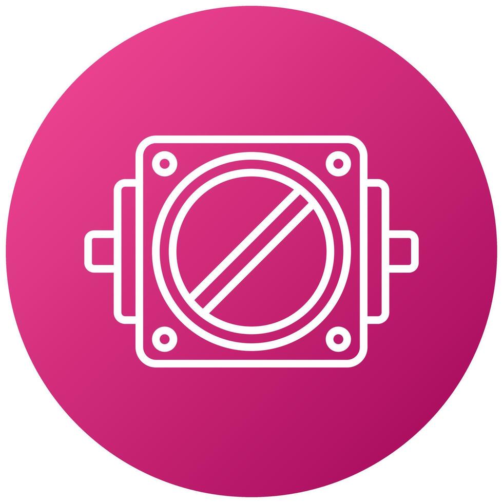 Throttle Plate Icon Style vector